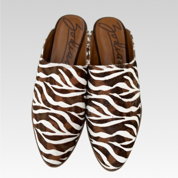 Zodiac Zebra Print Women's Mules size 8.5 - Picture 3 of 6